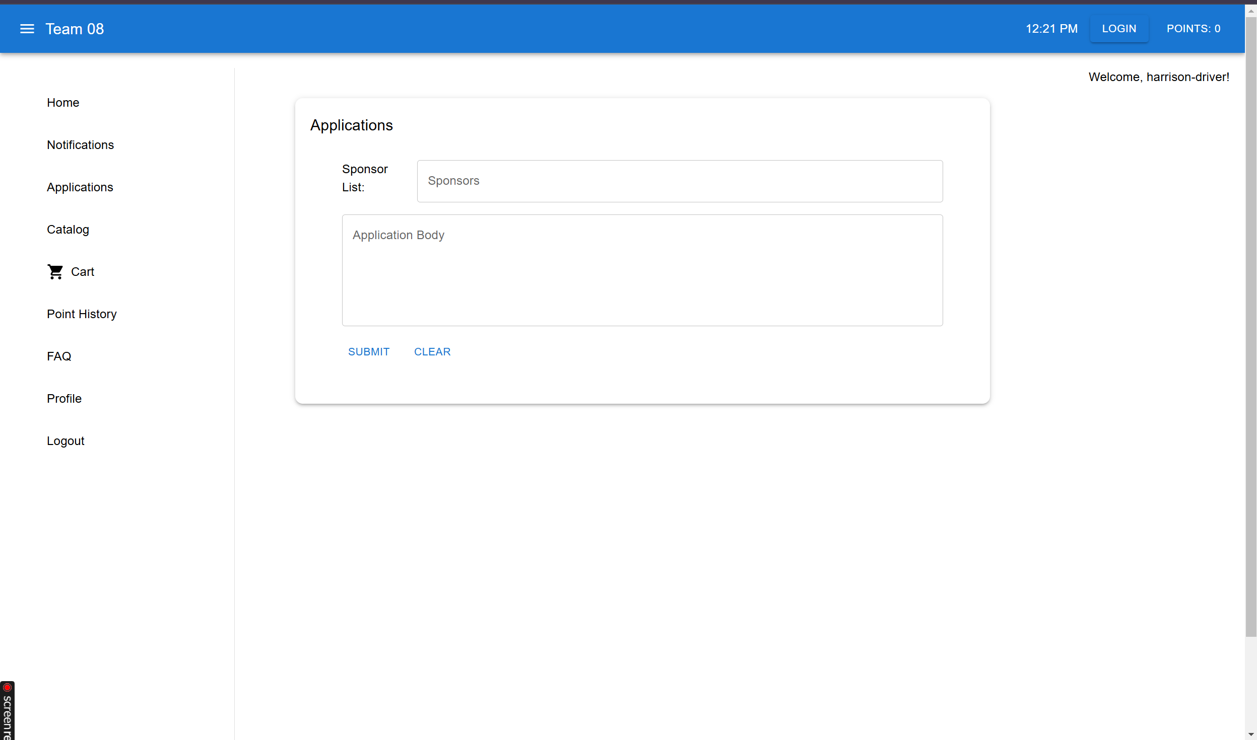 Accessibility Settings Screen