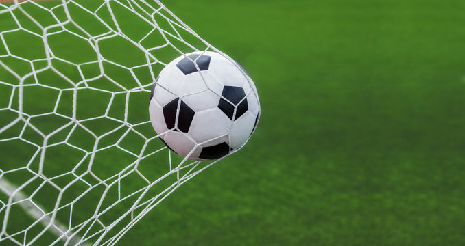 Football hitting the goal